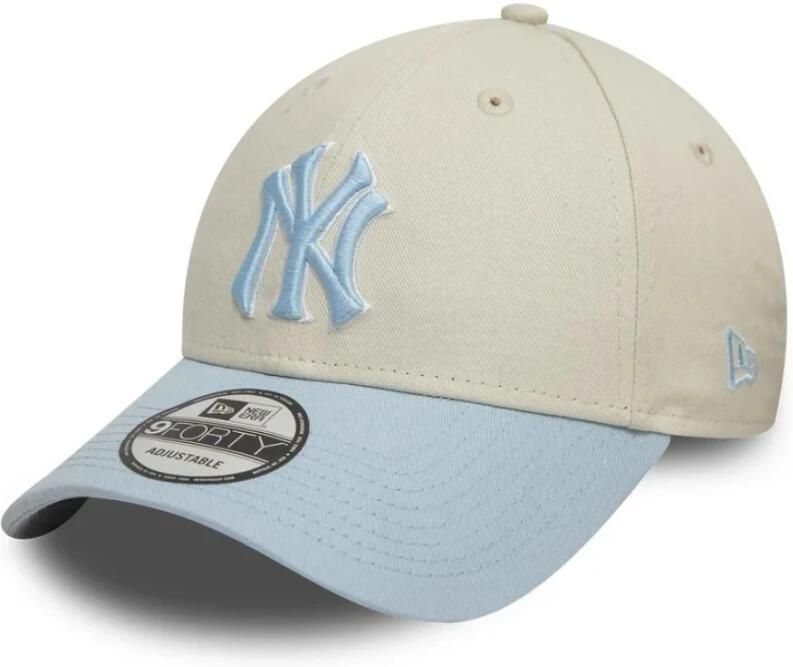 New era Yankees World Series Patch Pet Beige Dames