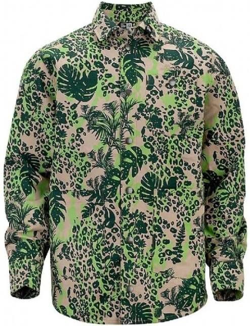 New era Overhemd jungle Groen Heren