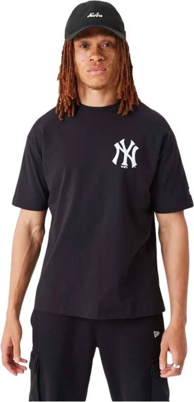 New era Oversized T-shirt New York Yankees Floral Graphic Zwart Unisex