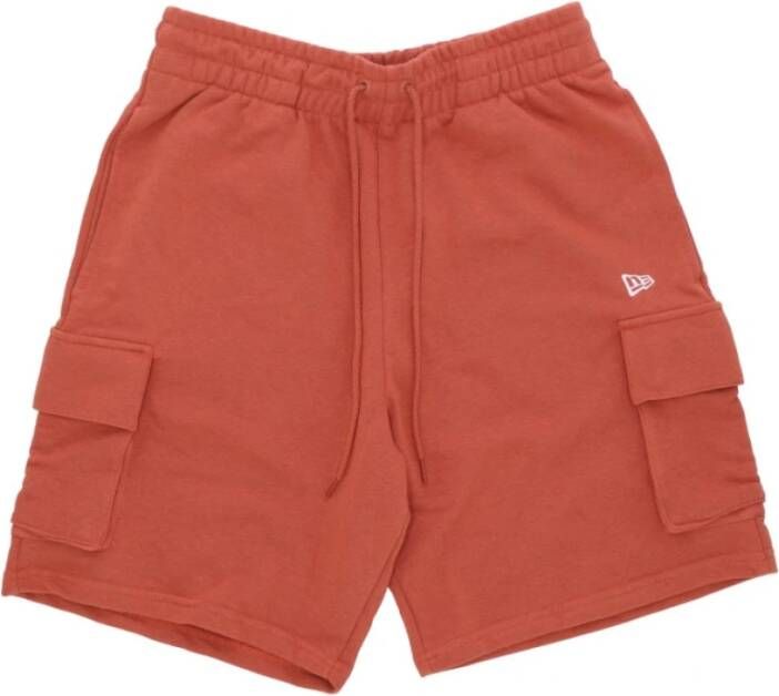 New era Cargo Shorts in Baksteen Rood Wit Orange Heren