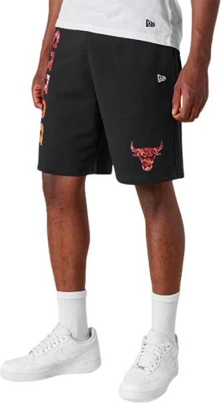 New era Chicago Bulls Sweatpants Tracksuit Water Print Black Heren