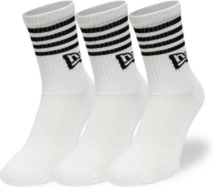 New era Stripe sokken Crew White Unisex
