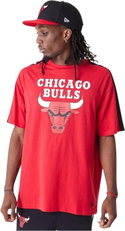 New era T-shirt Chicago Bulls NBA Color Block Rood Heren