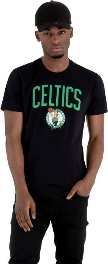 New era T Shirt Logo Boston Celtics Zwart Heren