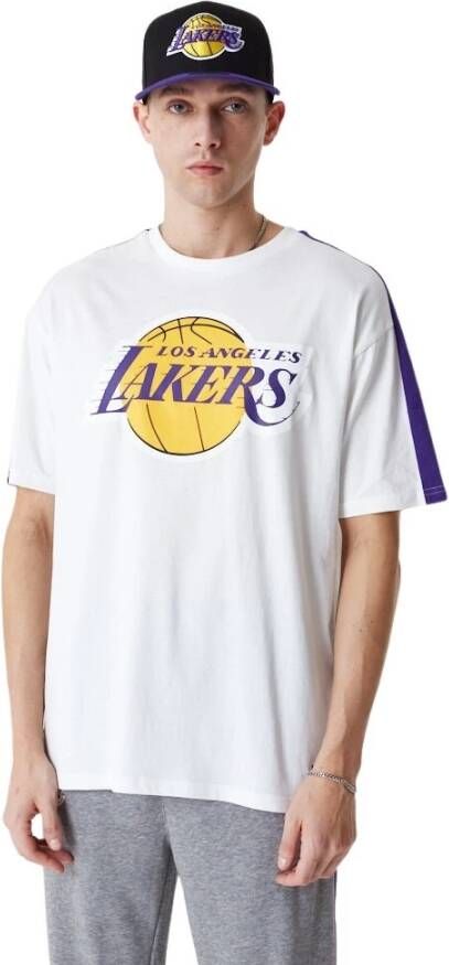 New era T-shirt Los Angeles Lakers NBA Color Block White Heren