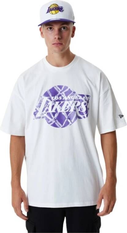 New era T-shirt Los Angeles Lakers NBA Infill Logo White Unisex