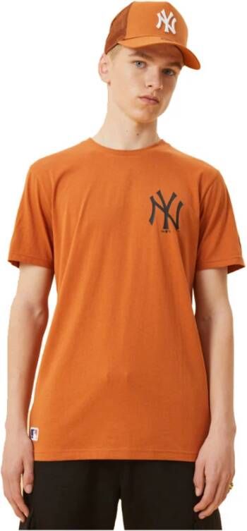 New era t-shirt Oranje Heren
