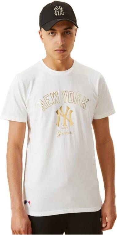 New era t-shirt White Heren