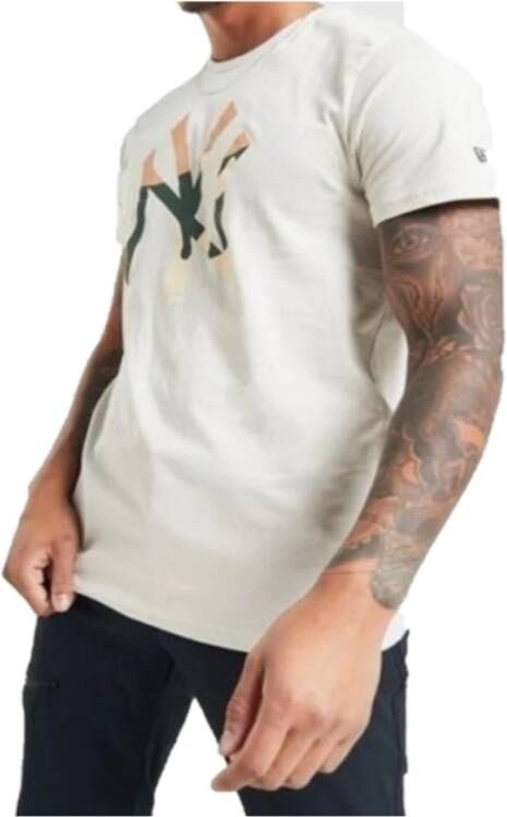 New era t-shirt White Heren