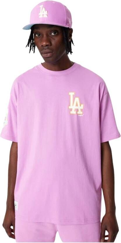New era T-Shirts Purple Heren