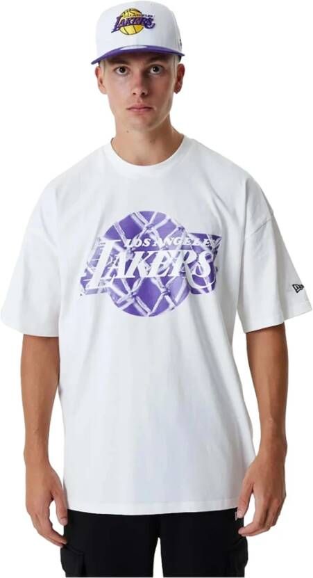 New era T-shirt Los Angeles Lakers NBA Infill Logo White Unisex