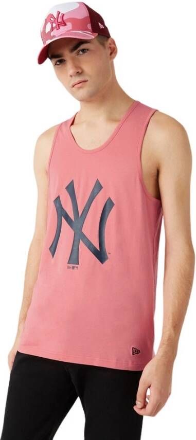 New era Tanktop MLB New York Yankees logo Roze Heren