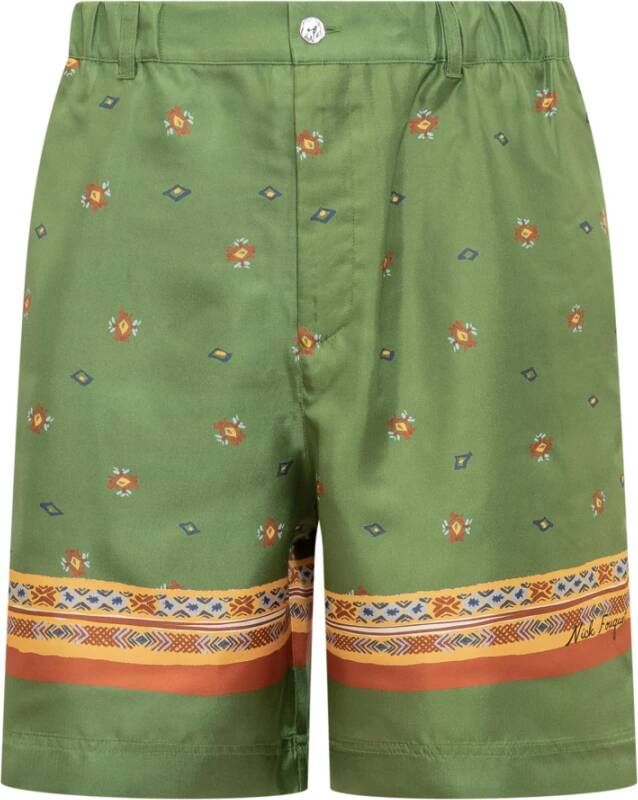 Nick Fouquet Long Shorts Groen Heren