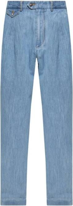 Nick Fouquet Wijde broek Blauw Heren