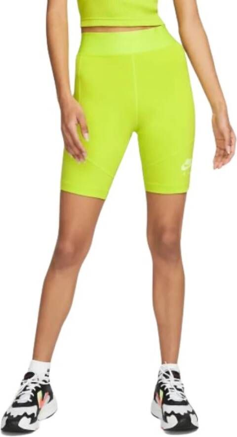 Nike Air Bike Dames Shorts Hoge Kwaliteit Comfortabel en Stijlvol Geel Dames