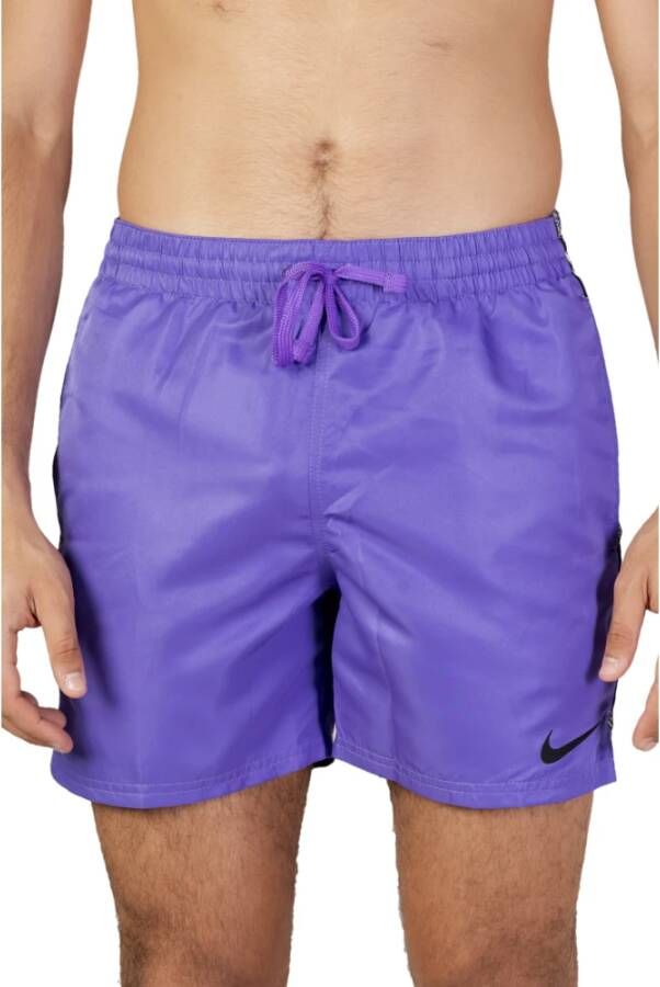 Nike Heren Paars Zwemkleding met Print Purple Heren