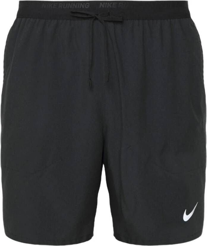 Nike Stride Dri-FIT hardloopshorts met binnenbroek voor heren (18 cm) Zwart