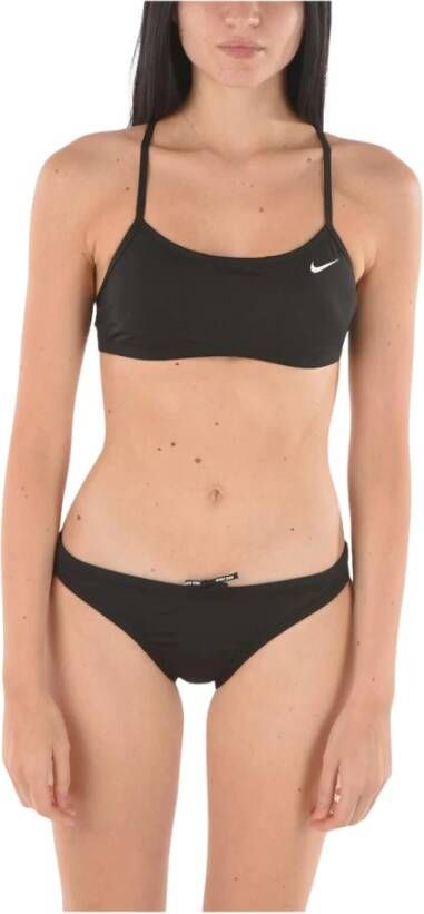 Nike Bedrukte Bikini Zwart Dames