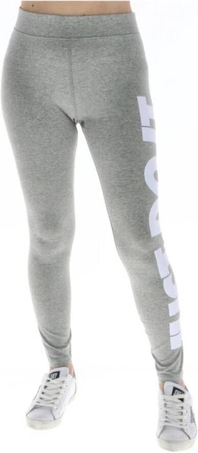 Nike sportswear essentials high-waisted graphic legging grijs dames