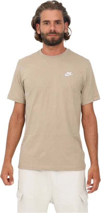 Nike Beige Sportswear Club T-shirt Beige Unisex