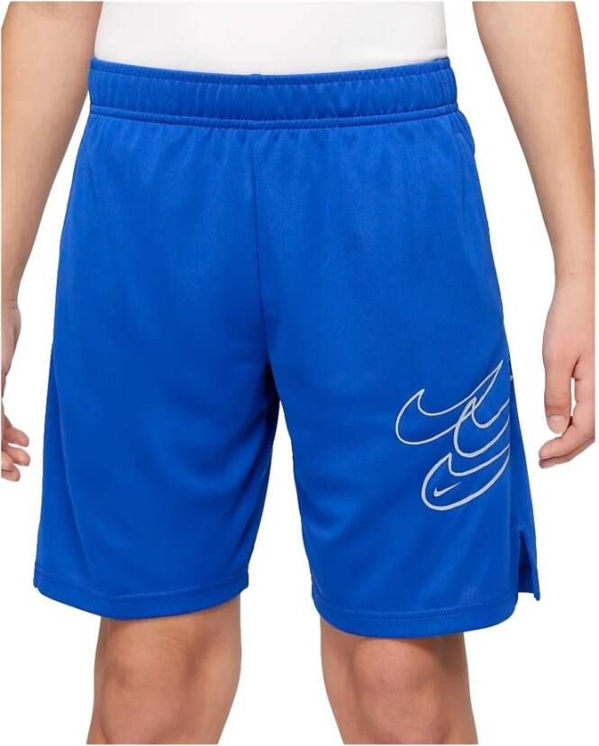 Nike Blauwe Dri-Fit Casual Shorts Blauw Heren