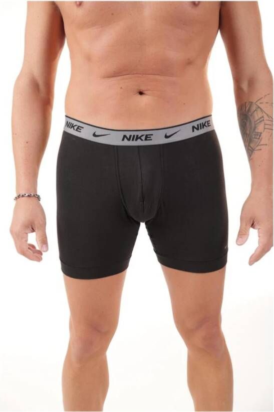Nike Boxershort set met logo tailleband Zwart Heren
