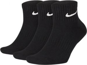 Nike Everyday Cushioned Trainingsenkelsokken (3 paar) Zwart