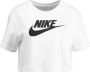 Nike Sportswear Essential Kort T-shirt met logo voor dames Wit - Thumbnail 1