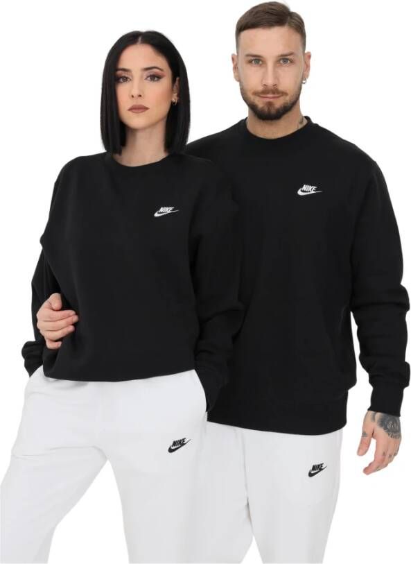 Nike Sportswear Club Fleece Crew Sweaters Kleding black white maat: XS beschikbare maaten:XS S M L XL XXL - Foto 3