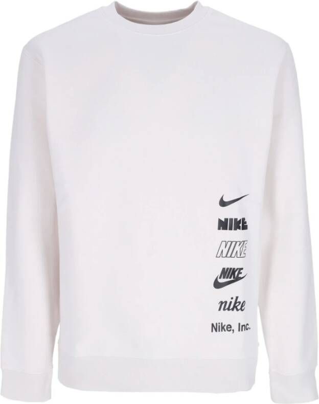 Nike Club Mlogo Crewneck Sweatshirt Gray Heren