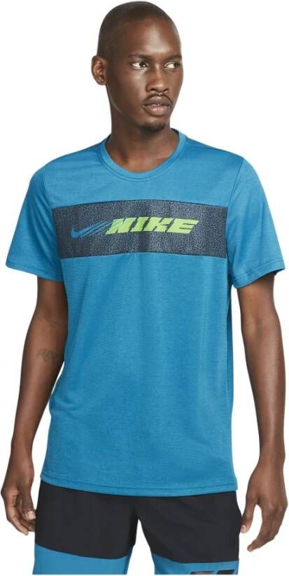 Nike Comfortabel Heren T-Shirt Cz1496 Blauw Heren