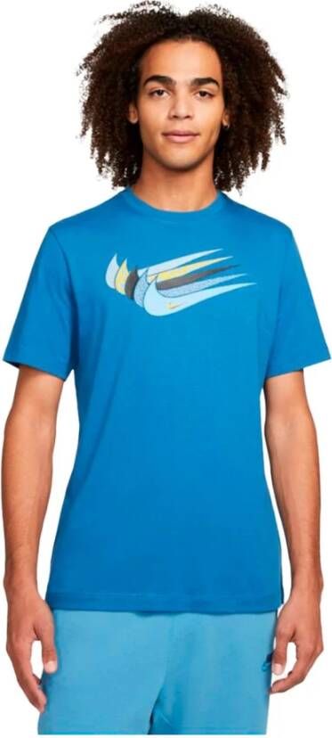 Nike Comfortabel Heren T-Shirt Dn5243 Blauw Heren