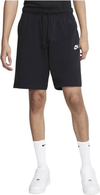 Nike Zwarte Heren Casual Shorts Club Bv2772 Zwart Heren - Foto 4