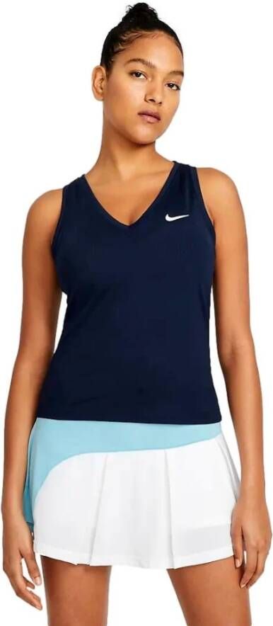 Nike Court Victory Tennistanktop voor dames Blauw
