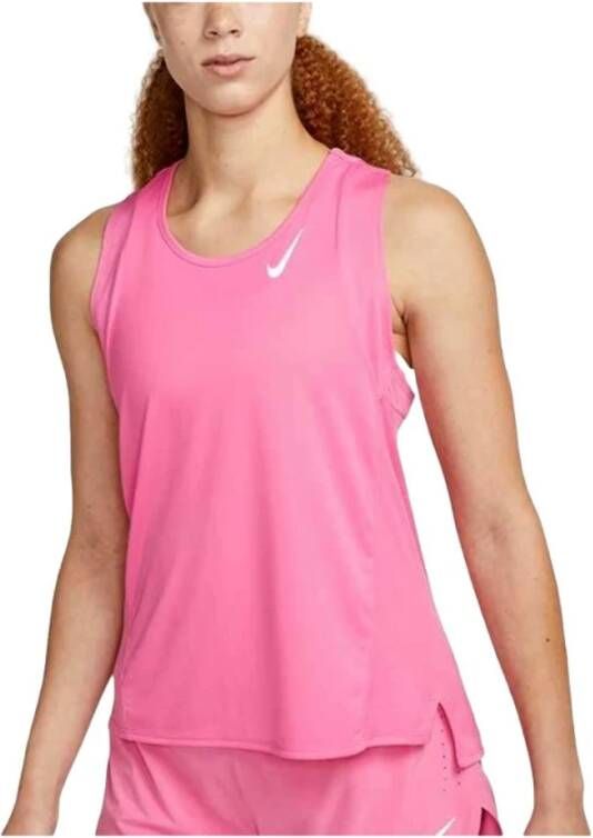 Nike Dames Dri-Fit Race Tanktop Roze Dames