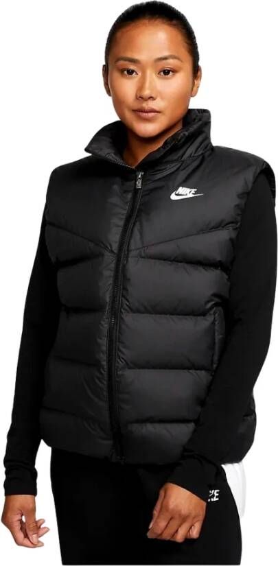 Nike Sportswear Therma-FIT Windrunner Bodywarmer met dons voor dames Zwart