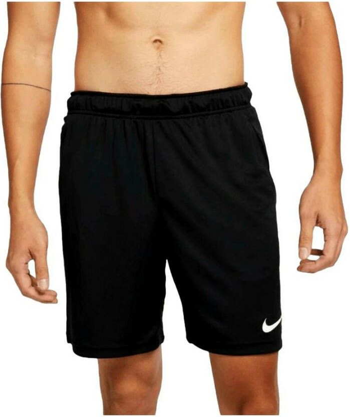 Nike Dri-FIT Knit trainingsshorts voor heren (20 cm) Zwart
