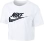 Nike Sportswear Essential Kort T-shirt met logo voor dames Wit - Thumbnail 7