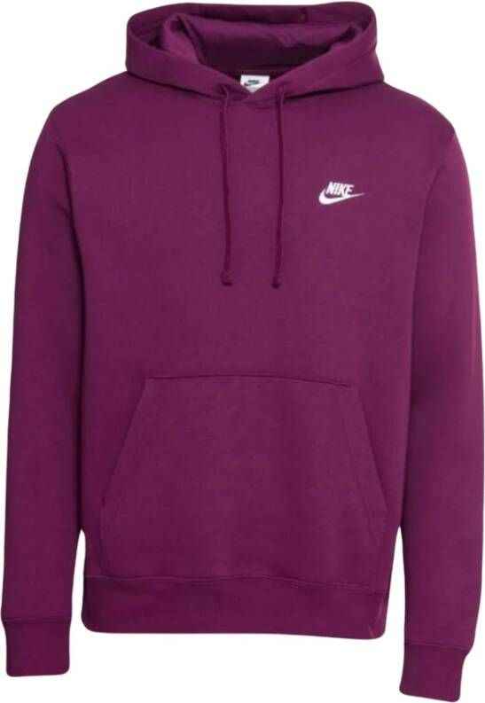 Nike Exclusieve stijl hoodie met fleece stof Purple Heren