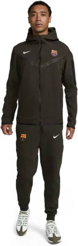 Nike FC Barcelona Tech Fleece Trainingspak Senior 2023 2024 Green Heren