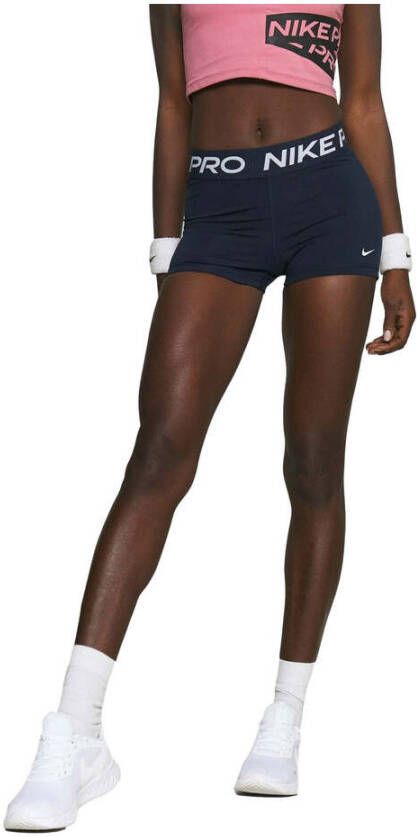 Nike Blauwe Shorts Pro Cz9857 Blauw Dames