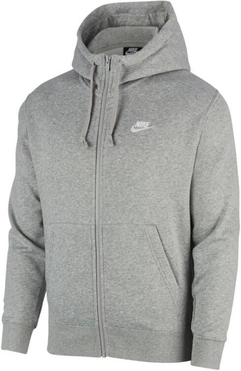 Nike Fleece Sweatshirt met ritssluiting Grijs Heren