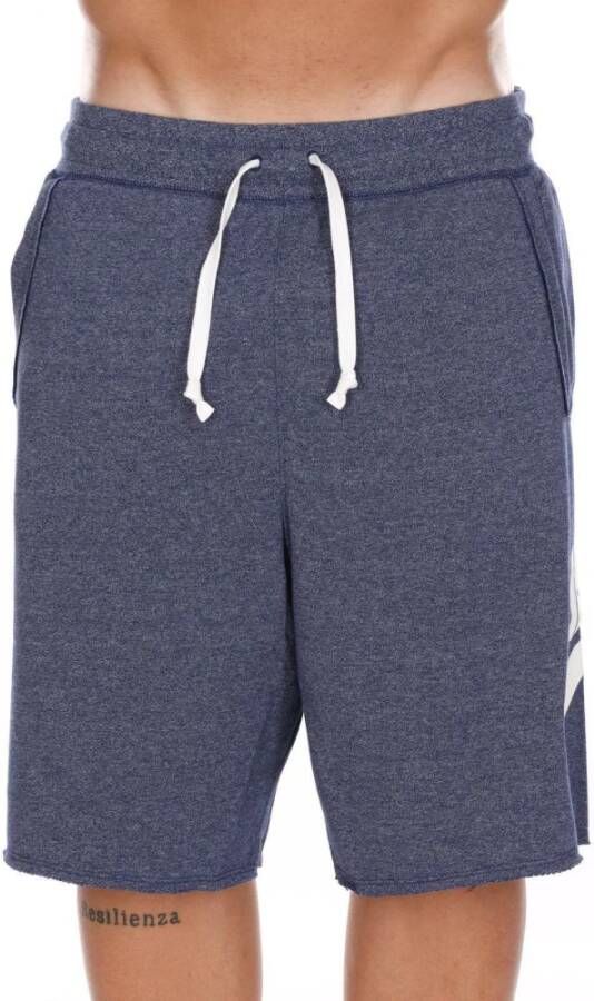 Nike Franse Terry Casual Shorts Blauw Heren
