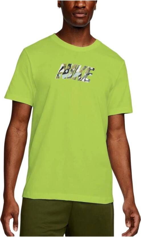 Nike Gele Heren Dri-Fit Shirt Dm6236 Groen Heren