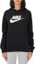 Nike Sportswear Essential Fleecehoodie voor dames Zwart - Thumbnail 2
