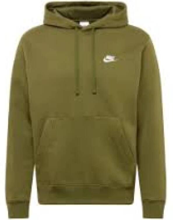 Nike Exclusieve stijl hoodie met fleece stof Green Heren