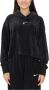 Nike Sportswear Women's Velour Cropped Pullover Hoodie Hoodies Kleding black sail maat: M beschikbare maaten:XS M L - Thumbnail 2