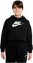 Nike Sportswear Club French Terry Cropped Hoodie Hoodies Kleding black white maat: XS beschikbare maaten:XS - Thumbnail 2