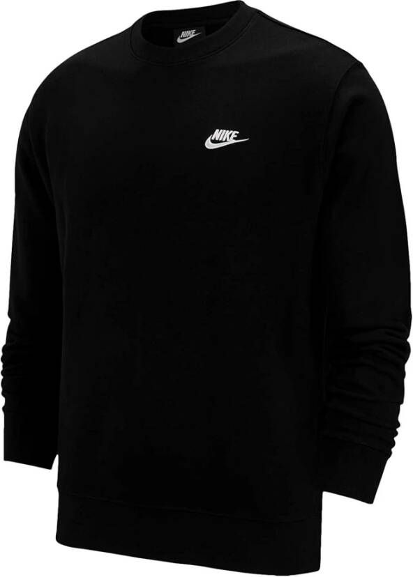 Nike Sportswear Club Fleece Crew Sweaters Kleding black white maat: XS beschikbare maaten:XS S M L XL XXL