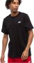 Nike Sportswear Club T-shirt T-shirts Kleding black black white maat: XXL beschikbare maaten:S M L XL XXL - Thumbnail 1